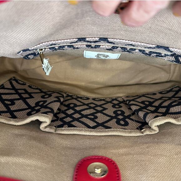 SOLD - Spartina 449 1715 Callahan Turn Key Classic natural linen Tote NWT - Picture 7 of 10